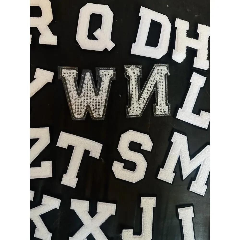 NEW! Random Alphabet Varsity Letter IRON- ON Patches. Price for all